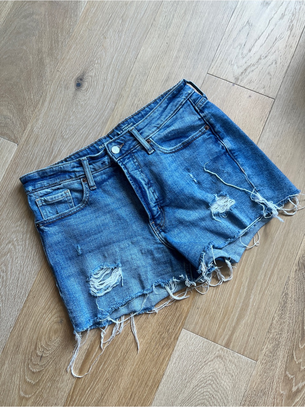 Old Navy OG Straight High Rise Denim Shorts